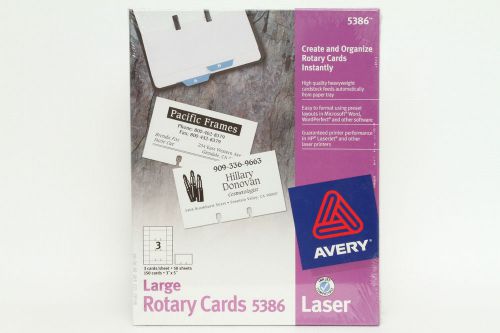 Avery Large Rotary Cards 150 White 3&#034; x 5&#034; Rolodex Cards #5386