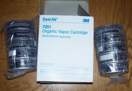 box of 3M Respirator Organic Vapor Cartridge # 7251
