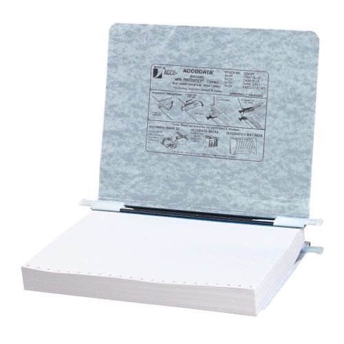 Pressboard Hanging Data Binder, 11 X 8-1/2 Unburst Sheets Light Gray