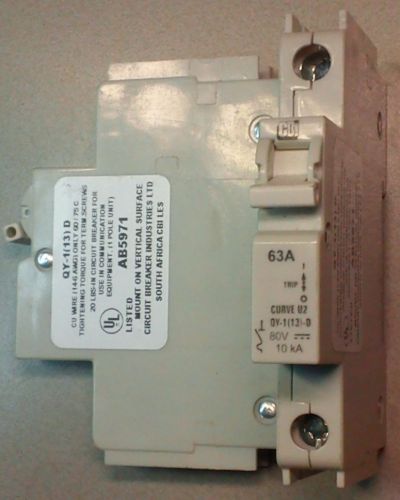 DC Circuit Breaker CBI QY-1 (13) D 80V/63A; 5pcs