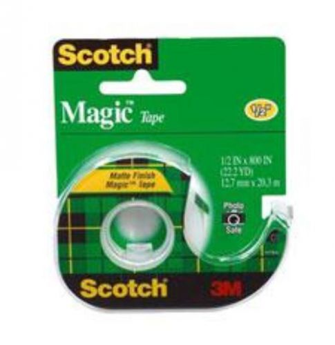 3M Scotch Magic Transparent Tape 1/2&#039;&#039; x 800 Ft Refillable Dispenser