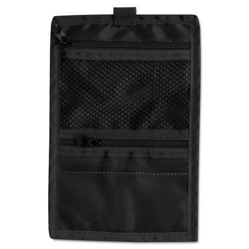 Travel id/document holder, 5w x 7-3/4h, black nylon, 5/pack for sale