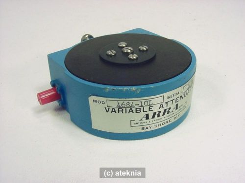 ARRA Variable Microwave Trimer Style Attenuator Model 4684-10L Frequency 2-4 GHz