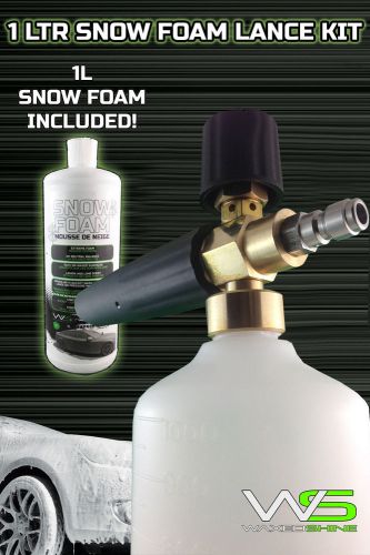 Mtm soap gun/foam/cannon kit 1/4&#034; qc. 1 ltr extreme foaming snow foam included! for sale