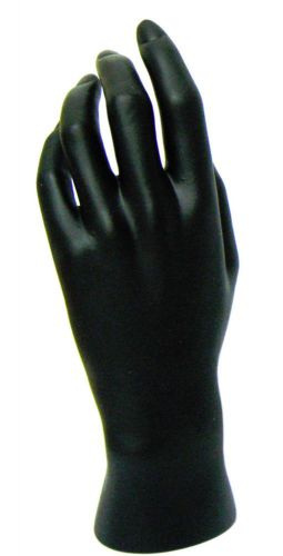 Mn-handsf black left female mannequin hand (black only) for sale