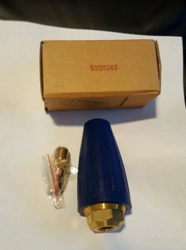 Turbo Nozzle 5000 psi, Size 4.0, 1/4&#034; with quick connect/disconnect-Color Blue