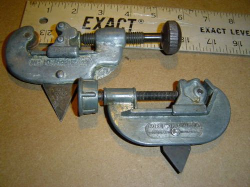 2 vintage pipe cutters ridgid no. 10 &amp; superior tool co. plumbing tools for sale
