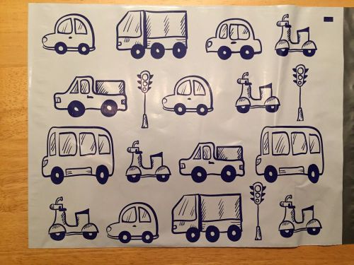 10--BUSES 10X13&#034; Designer Mailers Poly Shipping Envelopes Boutique Bag