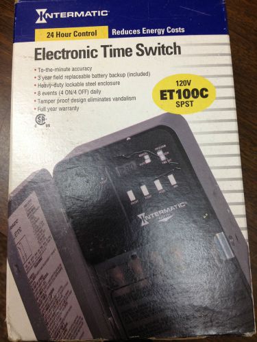 Intermatic ET100C 24 hr Electronic Time Switch 1XC66  SPST 20/30 Amps