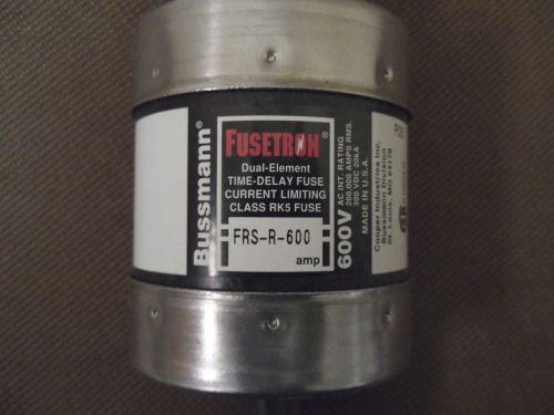 Bussman Fusetron Cat. No. FRS-R-600 Fuse 600 Amp 600 VAC - New in Box!