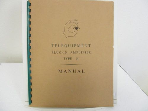 Telequipment Type H Plug-In Amplifier Manual