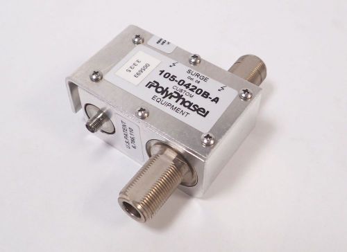 POLYPHASER 105-0420B-A CUSTOM N-FEMALE COAXIAL SURGE PROTECTOR
