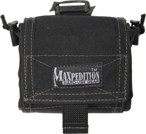 Maxpedition mx209b mega rollypoly black 4&#034;x4&#034;x2&#034; closed for sale