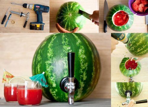 Watermelon Pumpkin Fruit Keg Tap Shank Kit Drink Cocktail Dispenser