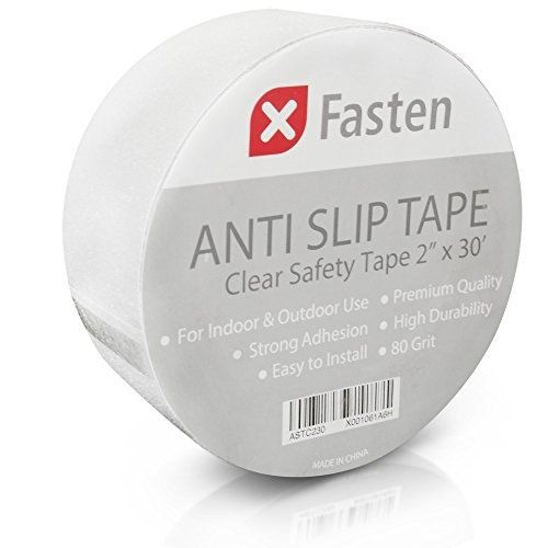 Xfasten anti slip tape clear, 2-inch by 30-foot safety track tape for sale