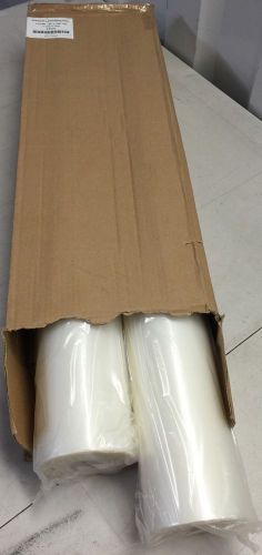Premium laminating film 10 mil - 25&#034; x 100&#039; roll 1&#034; poly in clear  (2 rolls) for sale