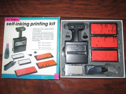 MAKE YOUR OWN Rubber STAMPER Self-Inking PRINTING Kit
