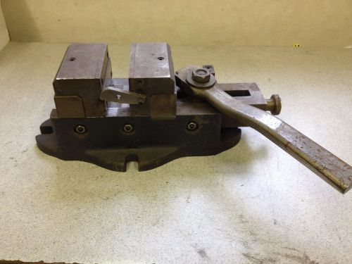 Quick release milling machine drill press cam lever vise 4&#034; wide 4&#034; opening for sale
