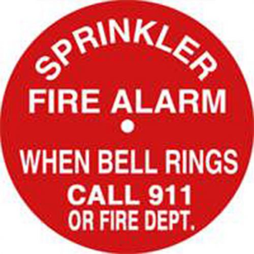 When Bell Rings, Call 911 Sign TFI (50-10-172)