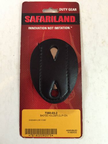 Safariland 7350-03-2 Plain Leather Clip-On  Badge Holder