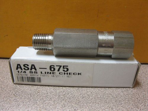 2 Arrow Engine Co 430 Chemical Pump 1/4&#034; Stainless Line Check #ASA-675 BOX#A-23