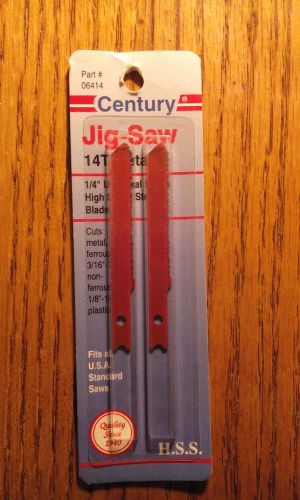 Century Tool 6414 Universal Shank High Speed Steel Jig Saw Blade 14T two pack