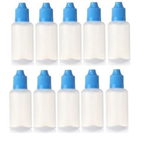 100 pcs 30ml Empty Squeezable Plastic Dropper Bottles Best Eye Dropper Bottle