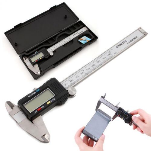 150mm lcd display electronic digital accurate calipers veriner with hard case us for sale