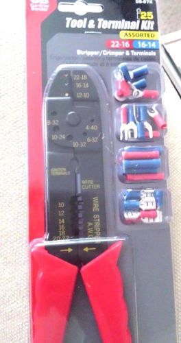 Tool &amp; terminal kit stripper crimping gs-67k  22-16  16-14  25 pcs  lqqk for sale