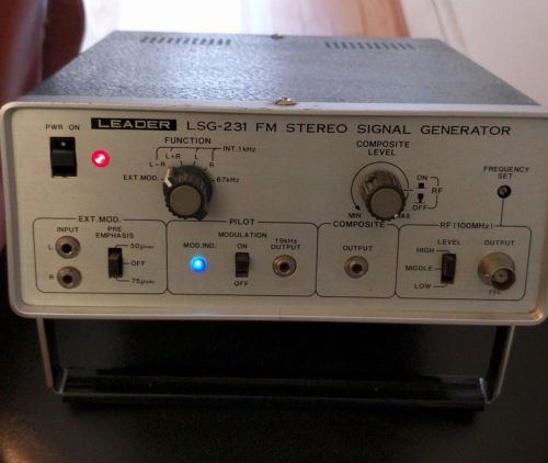 Vintage leader lsm-231 fm stereo signal generator - clean - untested for sale