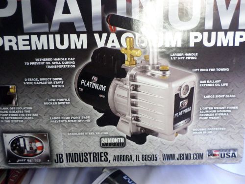 Jb industries dv-200n 7 cfm 2 stage platinum vacuum pump - brand new! for sale