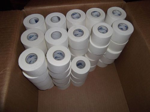 WHITE  MEDICAL TAPE  60 rolls  1.5&#034;x10yds.   FIRST QUALITY