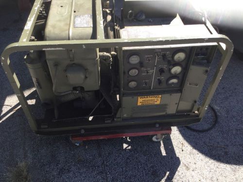 Generator Military Mep-017a Genset 5kw Low Hours Runs Great Single And 3 Phase