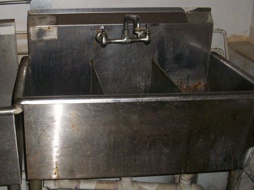 Commercial Stainless Steel Sink (3 sections)