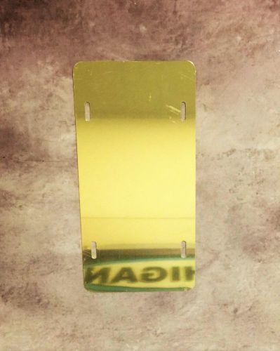 New!! Gold 2 Sided Mirrored .040 Aluminum License Plate Blank