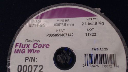 FLUX CORE MIG WIRE P/N 00072 E71T-GS 2 LBS US FORGE