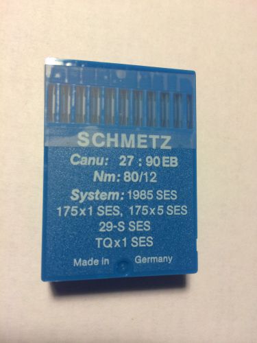 47 pc SCHMETZ sewing machine needles 1985 SES 175x1 SES Nm 80/12