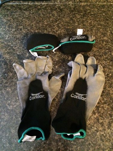 Grainger 3 condor 3/4 coated polyurethane gloves work utility protective med for sale