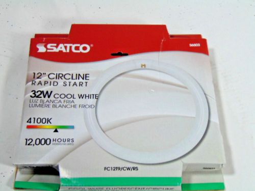 SATCO S6504 6500K 32-WATT 4 PIN T9 CIRCLINE LAMP, DAYLIGHT
