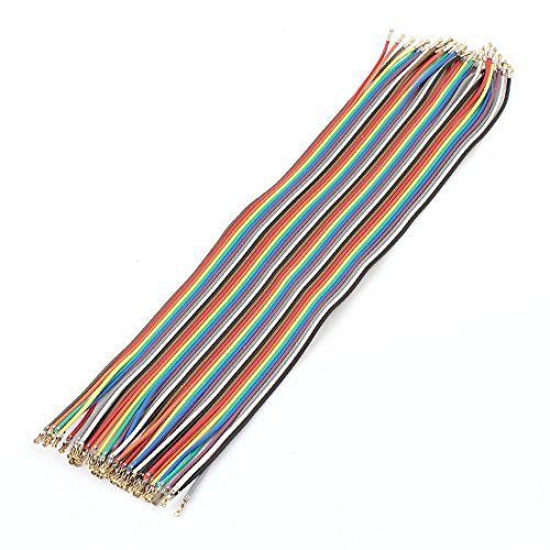 20cm Female to Female 1P-1P 40Pin Jumper Wire Rainbow Ribbon Cable 2mm