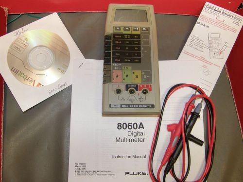 FLUKE 8060A TRMS DIGITAL MULTIMETER VERY NICE!!! ACCURATE &amp; with EXTRAS
