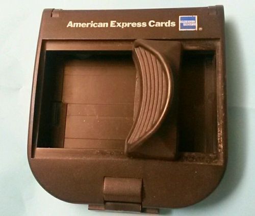 American express roller imprint hand roller non electric credit card machine