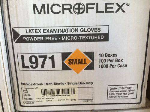 Microflex small latex disposable glovesl971 new factory sealed case 1000 gloves for sale