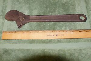 Vintage Collectible Mac Tool 12&#034; Adjustable Wrench Made In USA Forged