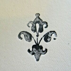 Bookbinding: decorative antique brass stamp in the Italian Renaissance style