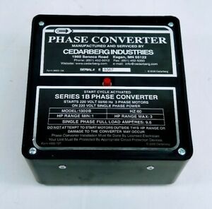 CEDARBERG Phase Converter Series IB Horse Power 1/2 - 1