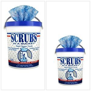 Dymon 42272 Scrubs In A Bucket Hand Cleaner Towels 72 Count 2 Pack