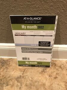 2022 Monthly Planner Refill AT-A-GLANCE Size 4 White Tabs 061-685Y New Year