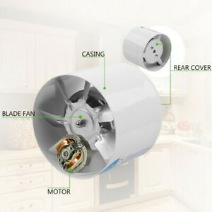 4 inch Air Blower Blower Fan Inline Duct Booster Fan Ventilation Exhaust USA