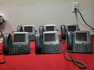 Lot Of 6 CISCO 7971 IP Business Phones CP-7971G-GE